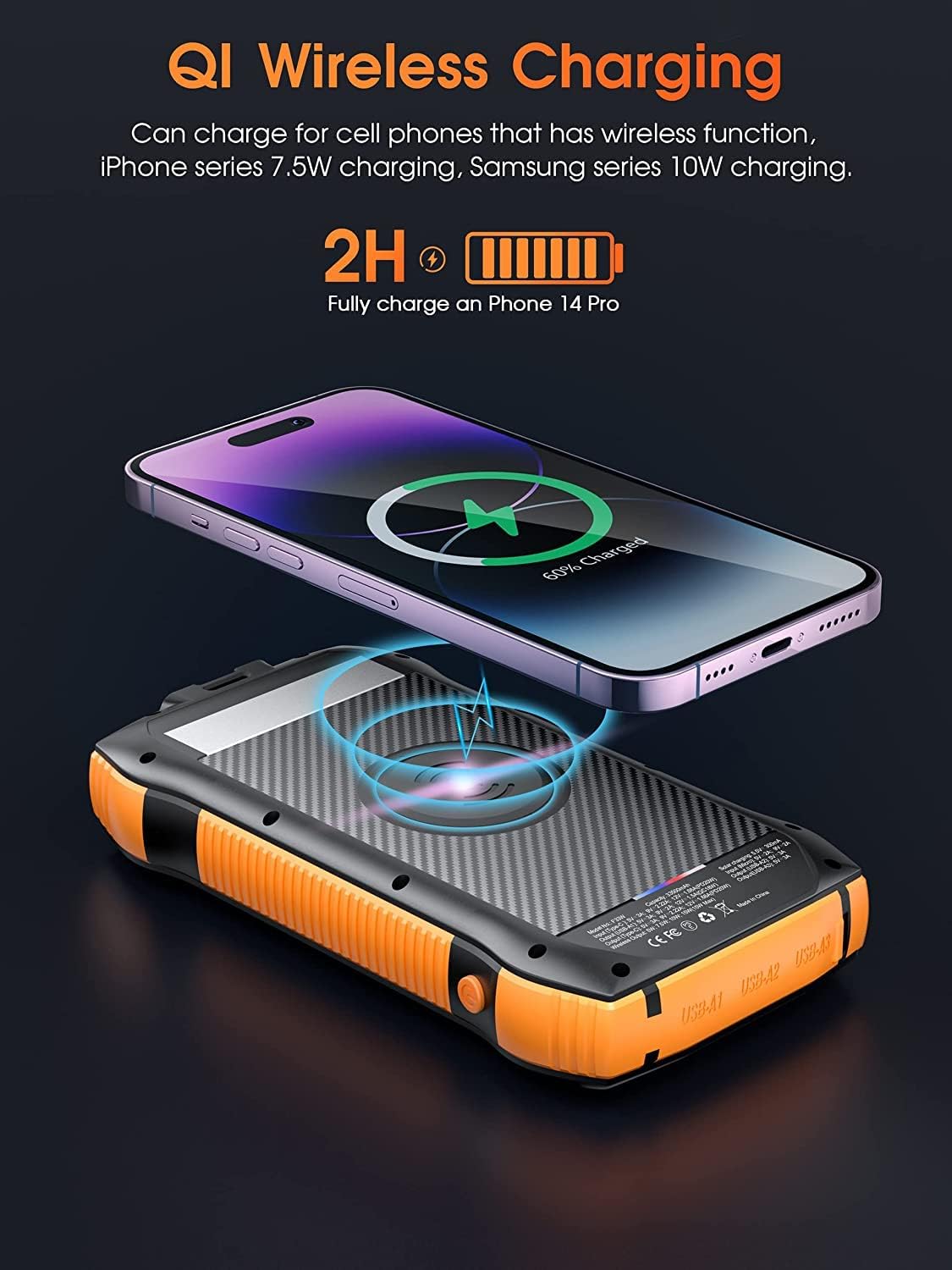 Power Punch - Solar Power Bank + Built In Flashlight
