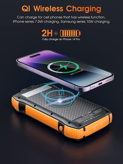 Power Punch - Solar Power Bank + Built In Flashlight
