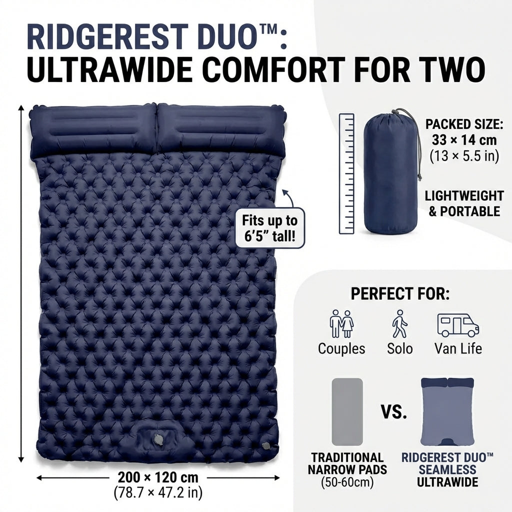 RidgeRest Duo™ – Ultrawide Sleep System