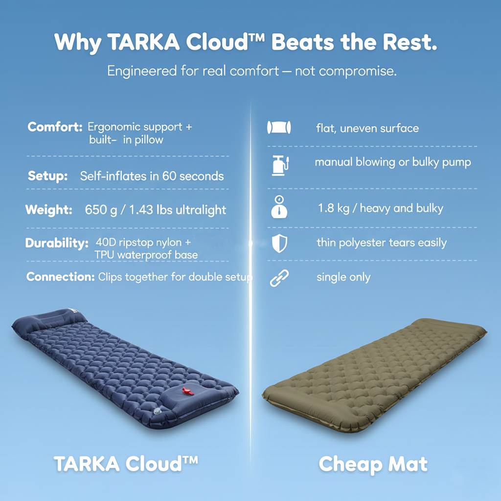 TARKA Cloud™ - Self Inflating Sleeping Pad