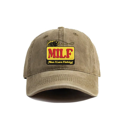 MILF - Man I Love Fishing Retro Baseball Cap