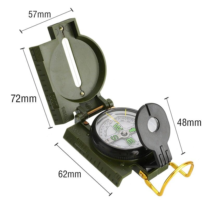 Hyke Military Compass - Multifunction Outdoor Compass - 24/7 Tactical Supplies