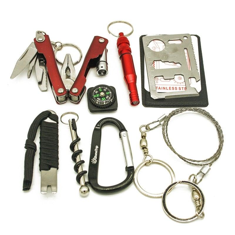 SOS Emergency Survival Kit - Multi Camping and Hiking Gear - 24/7 Tactical Supplies