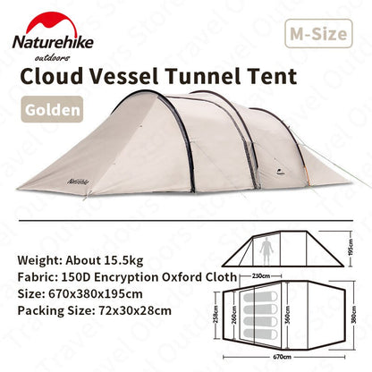 Naturehike Jumbo Tunnel Tent