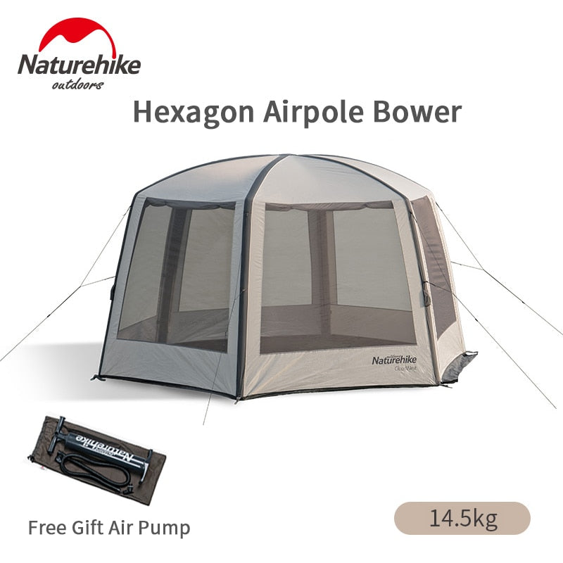 Hexagon Airpole Tent With Air Pump