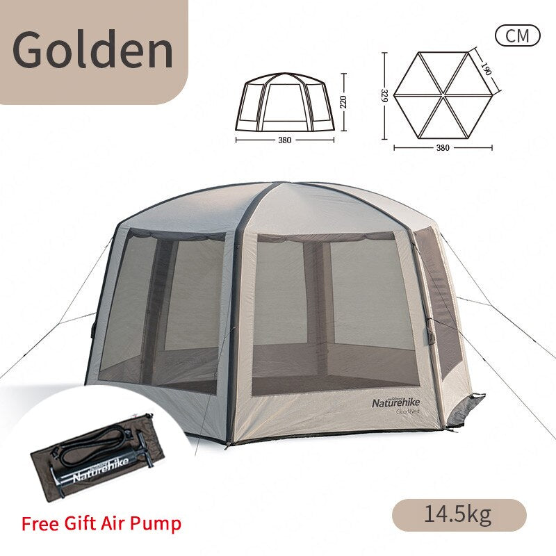 Hexagon Airpole Tent With Air Pump