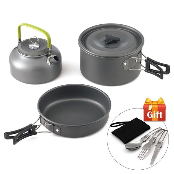 Ultra-light Alloy Camping Cookware Set - 24/7 Tactical Supplies