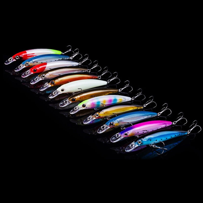 Luminous Jerk Bait Set - 10 Pack