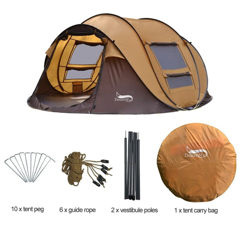 InstaTent - Quick 4 Person Pop-up Camping Tent - 24/7 Tactical Supplies