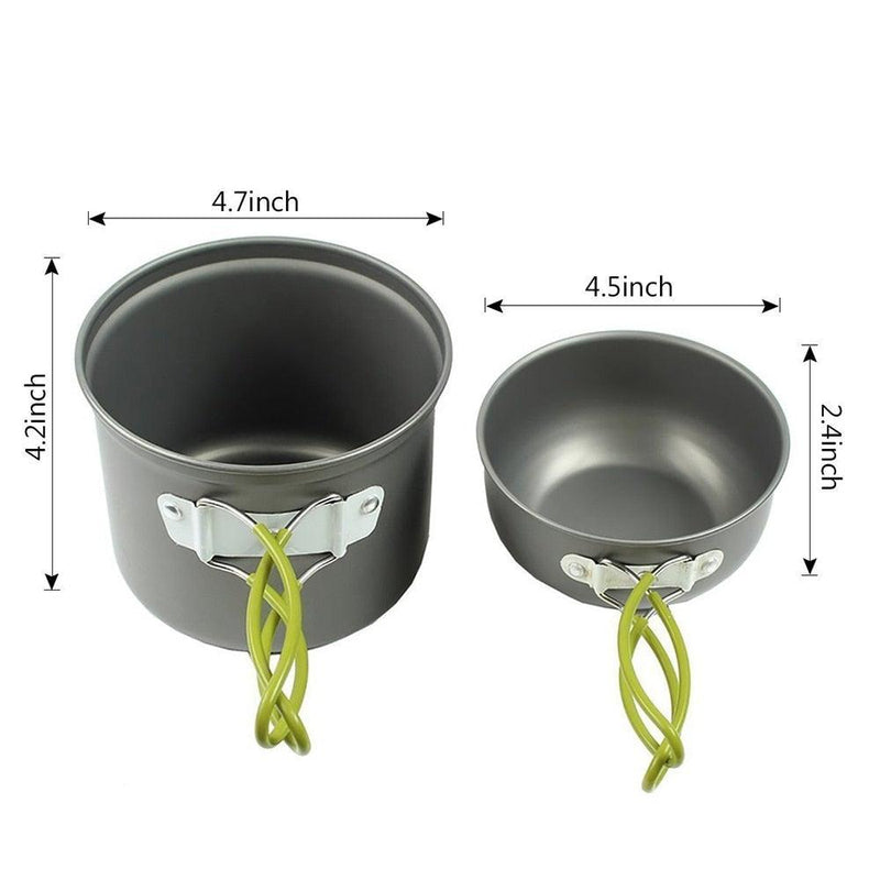 Ultralight Camping Cookware & Utensils Set - 24/7 Tactical Supplies