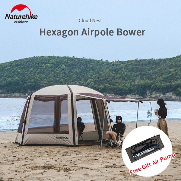 Hexagon Airpole Tent With Air Pump