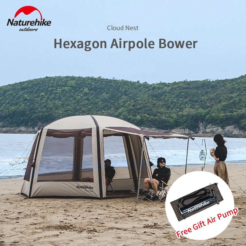 Hexagon Airpole Tent With Air Pump