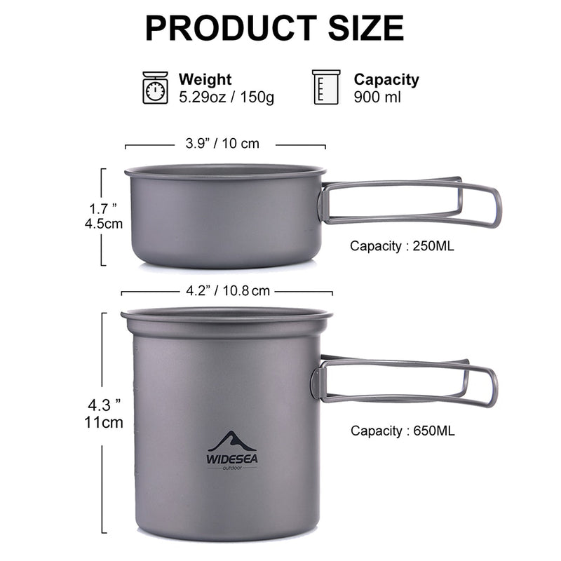 Widesea Titanium Cooking Pot