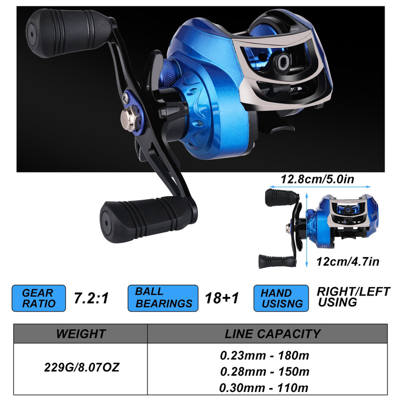 Komodo Freshwater Pro Baitcast Reel