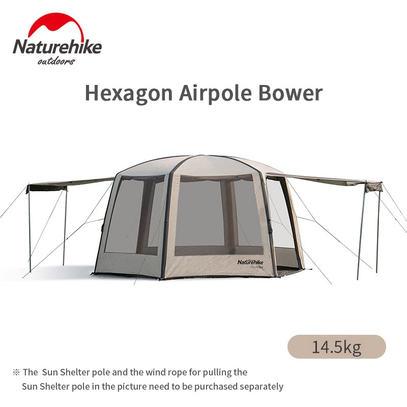 Hexagon Airpole Tent With Air Pump